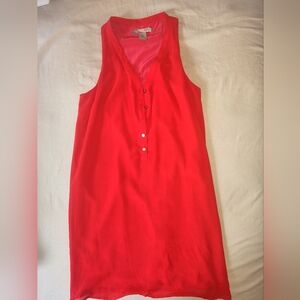 Bright summer flowy dress with racer back